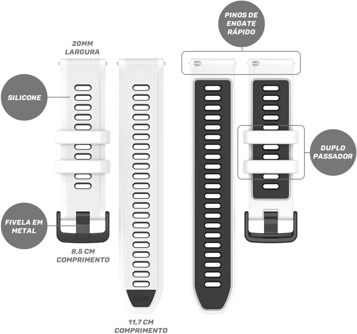 Pulseira Sport-R 20mm para Garmin Forerunner 165: Review Testado 10 dias