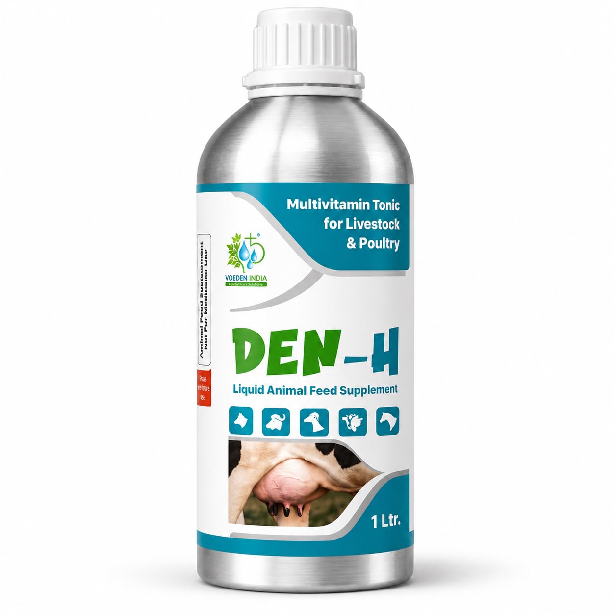 Vitamin H Liquid for Cows and Buffalo | Improves Feed Disgestion and Health (3, 1 Liter)-image-0