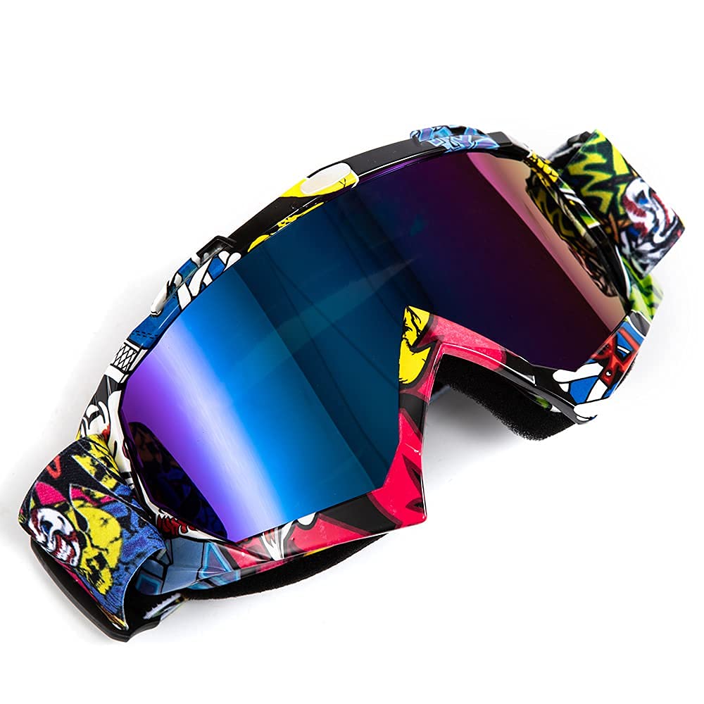 Occhiali da moto Motocross Dirt Bike Occhiali ATV Off Road Racing MX Occhiali da equitazione Antivento Anti Fog UV Occhiali da Sci
