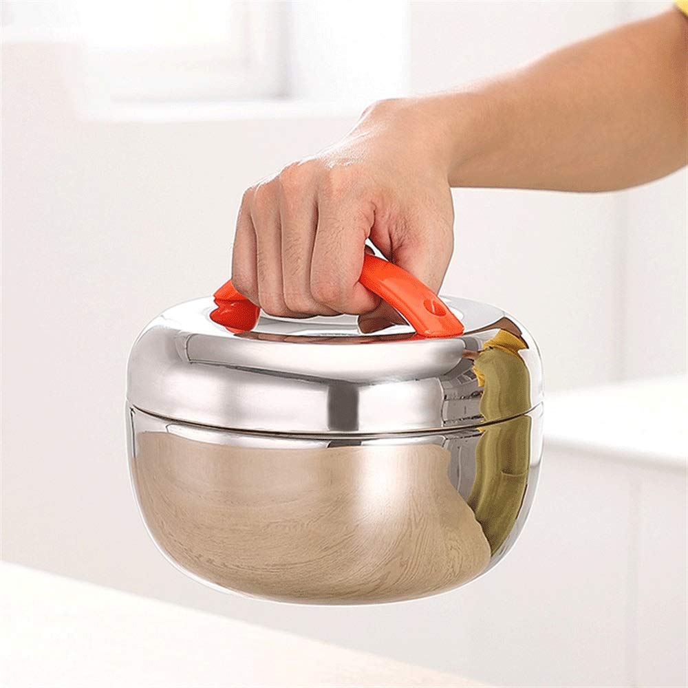 Fiambrera Caja Doble de la Capa de Almuerzo con Aislamiento térmico Contenedor de Acero Inoxidable de Acero Inoxidable (Lunch Box Capacity : 1300ML)