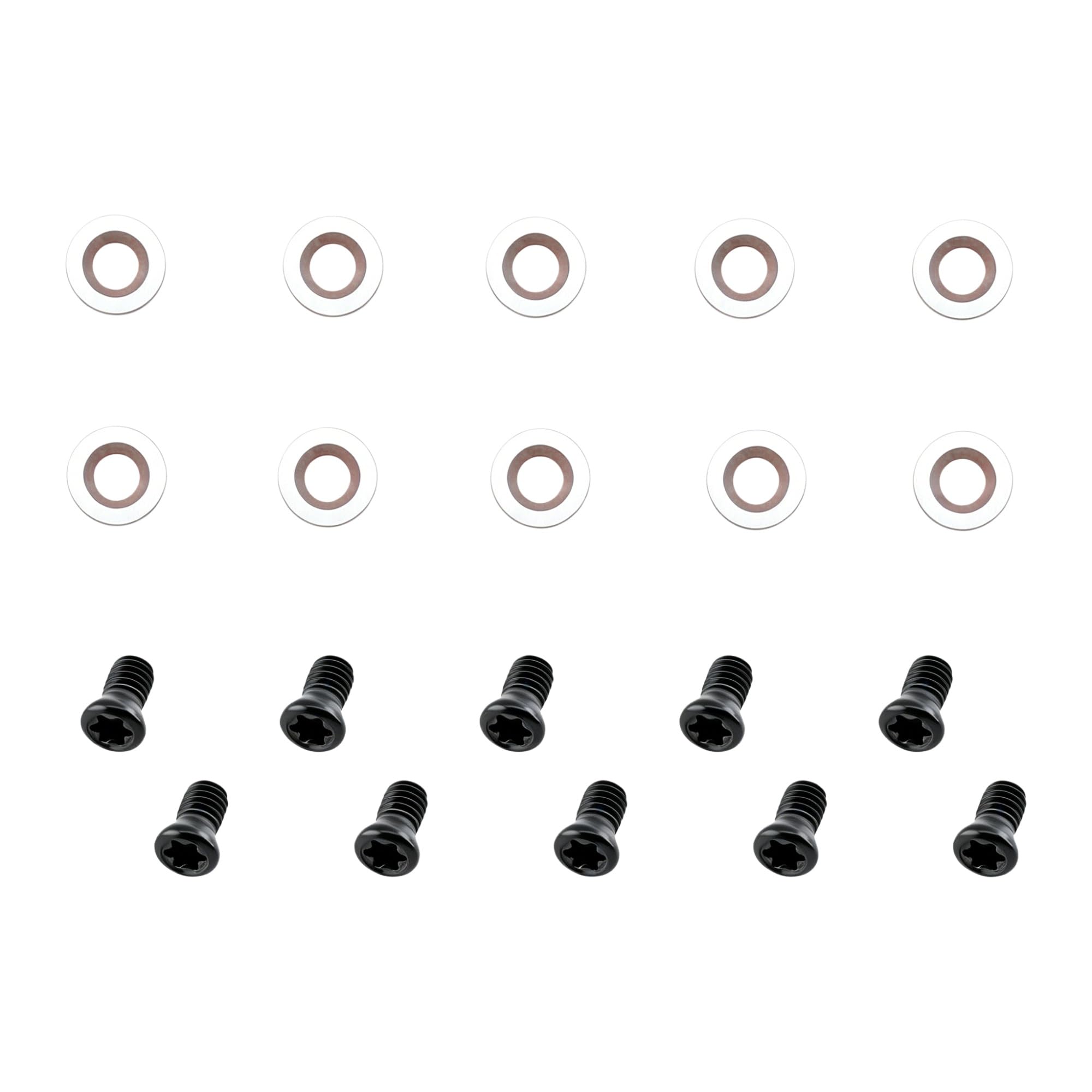 20pieces/Set Round Carbide Inserts for Wood Turning Lathe Tools, Replacement Cutters with Screws Kit(8.9x1.85mm-30°)