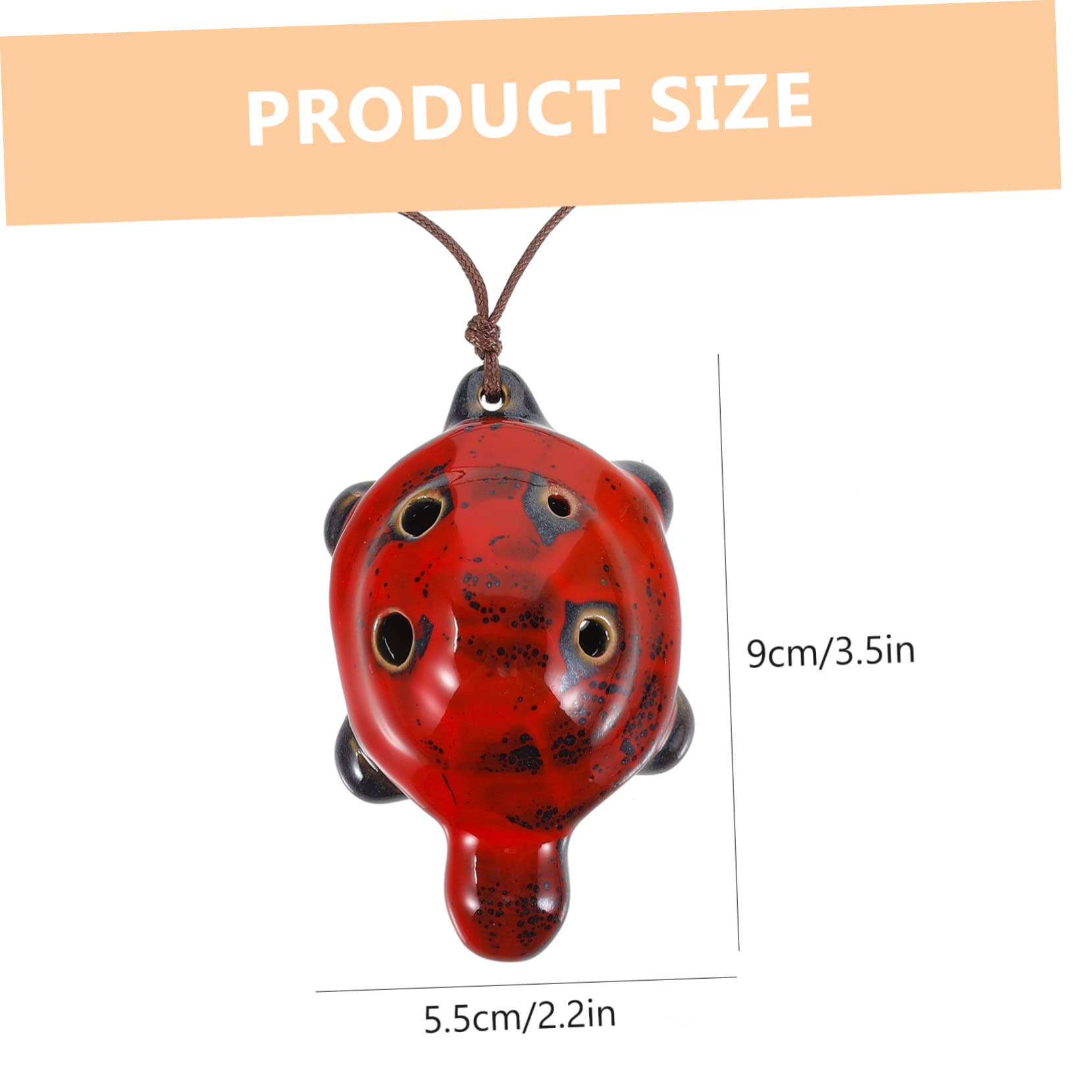 Abaodam 6Hole Turtle Shape Portable Ocarina Instrument Professional Ocarina for Beginners Unique Design with Beautiful Sound for Adults