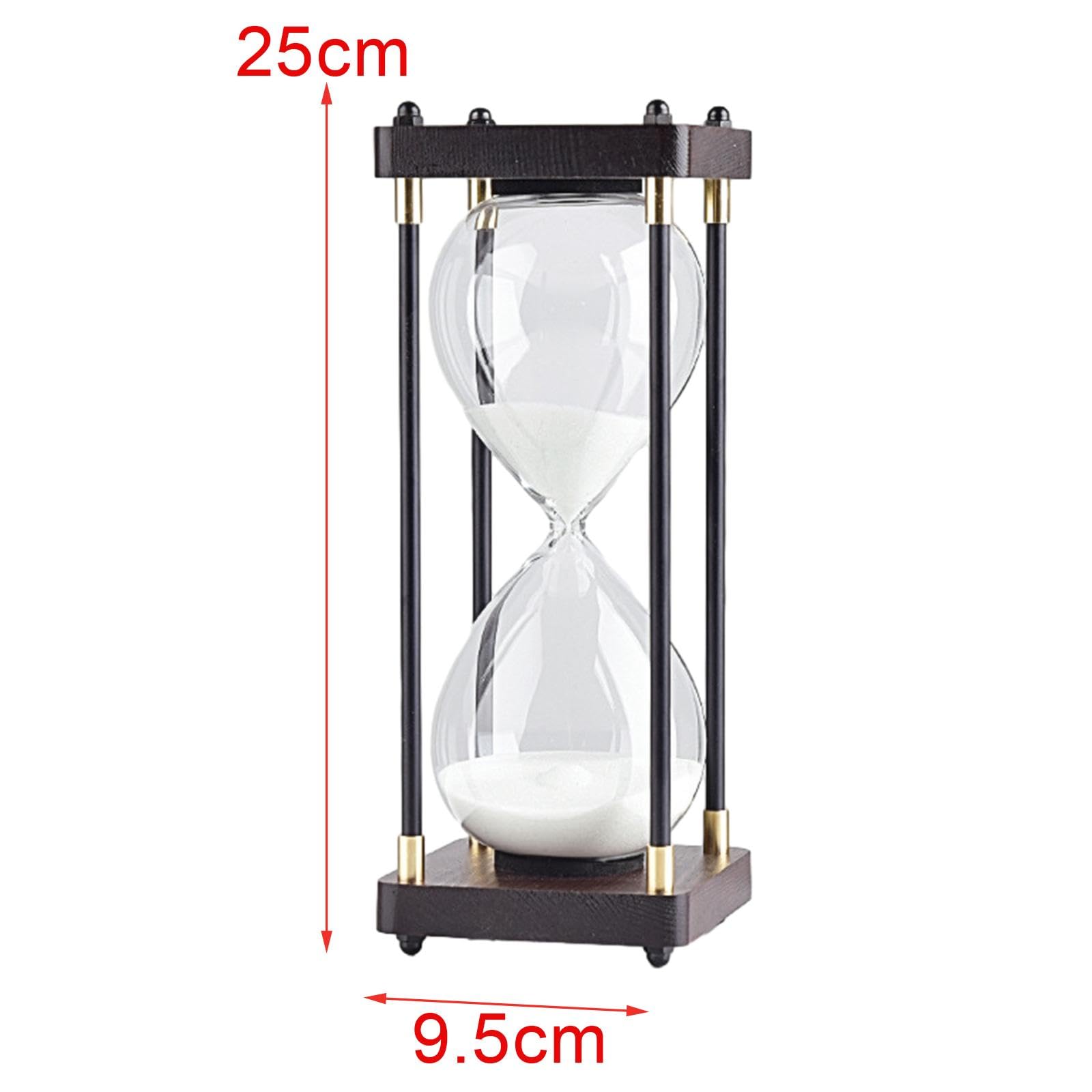 Reloj de Arena de 30 Minutos para Decoración de Escritorio, Hogar, Hogar, Cocina, Cumpleaños, Regalo, Fiesta, Oficina, Blanco, Individual