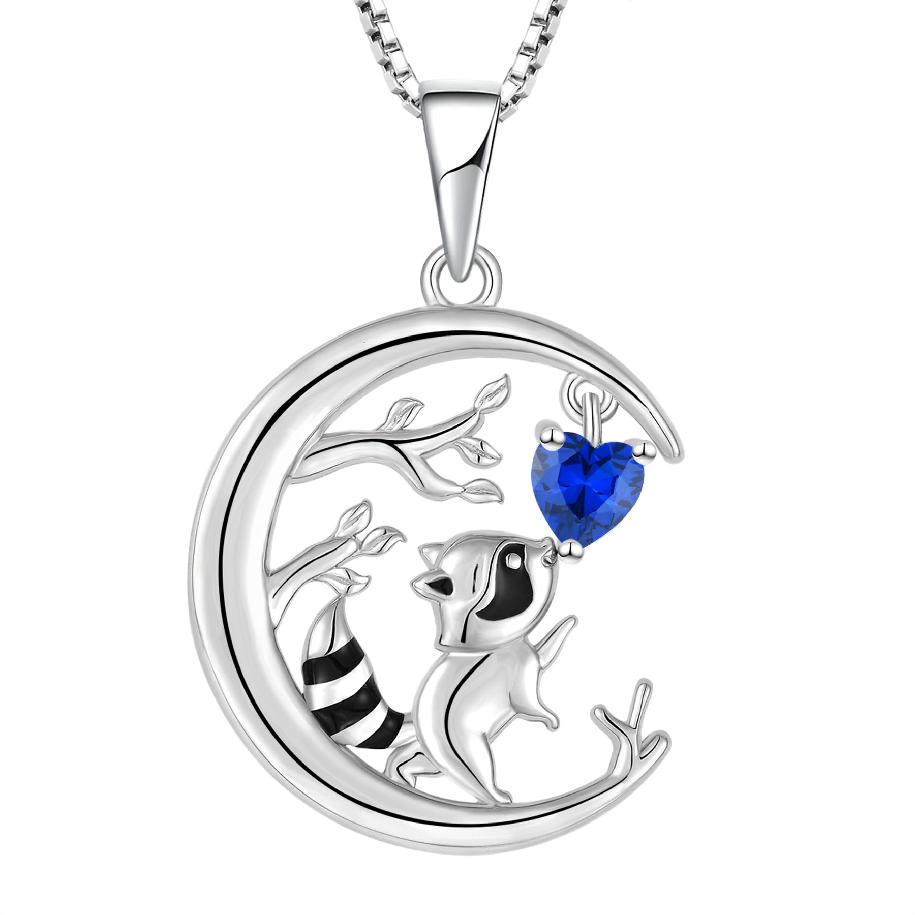 STARCHENIE Giraffe Necklace 925 Sterling Silver Heart Animal Pendant Birthstone Jewelry Gifts for Women