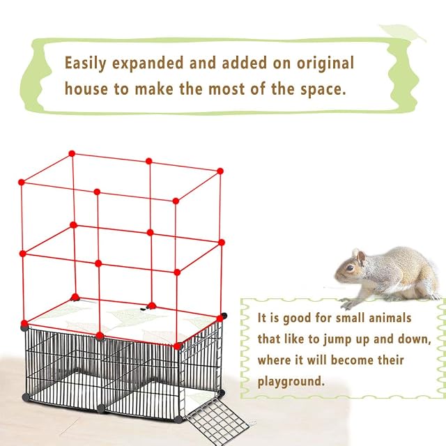 Foto 4 de 7 de Accesorios para Parque de Mascotas para Habitaciones pequeñas, Conectores de Accesorios para jaulas
