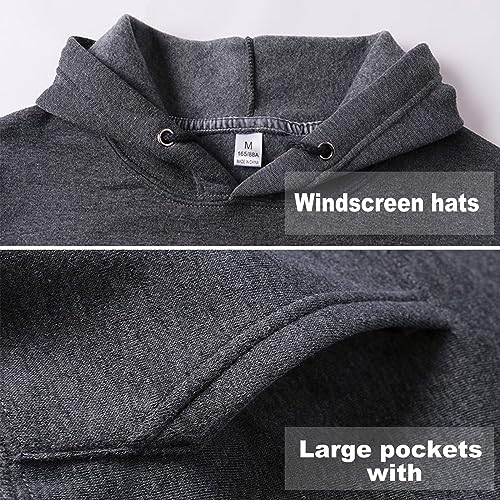 Chairay FBA-FZ-FQ1562A-BROWN-M Unisex Hoodies Tracksuit Sweatsuits thumb #3