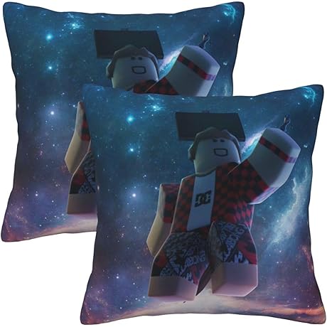 Square Pillowcase Printed Rob-lox Theme