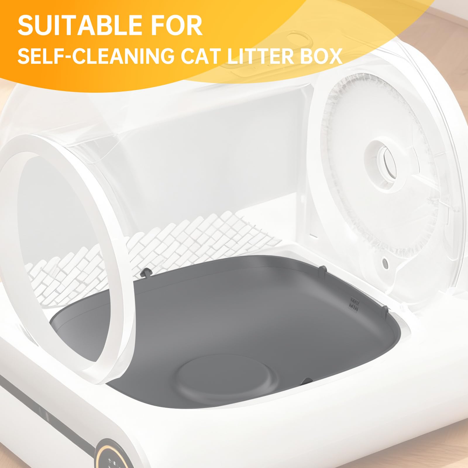Silicone Cat Litter Mat Accessory Part, Waterproof Cat Litter Pad Replacement Part for Easy Cleaning of Automatic Self Cleaning Litter Boxes - image 2