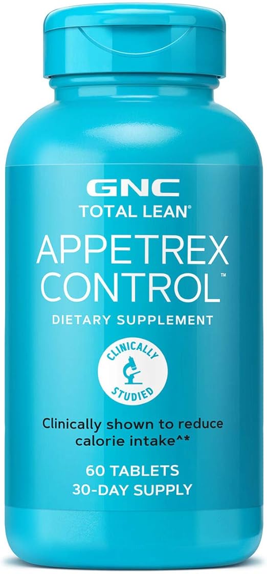 GNC Total Lean Appetrex Control, Clinically Shown to Reduce Calorie Intake, 60 Tablets