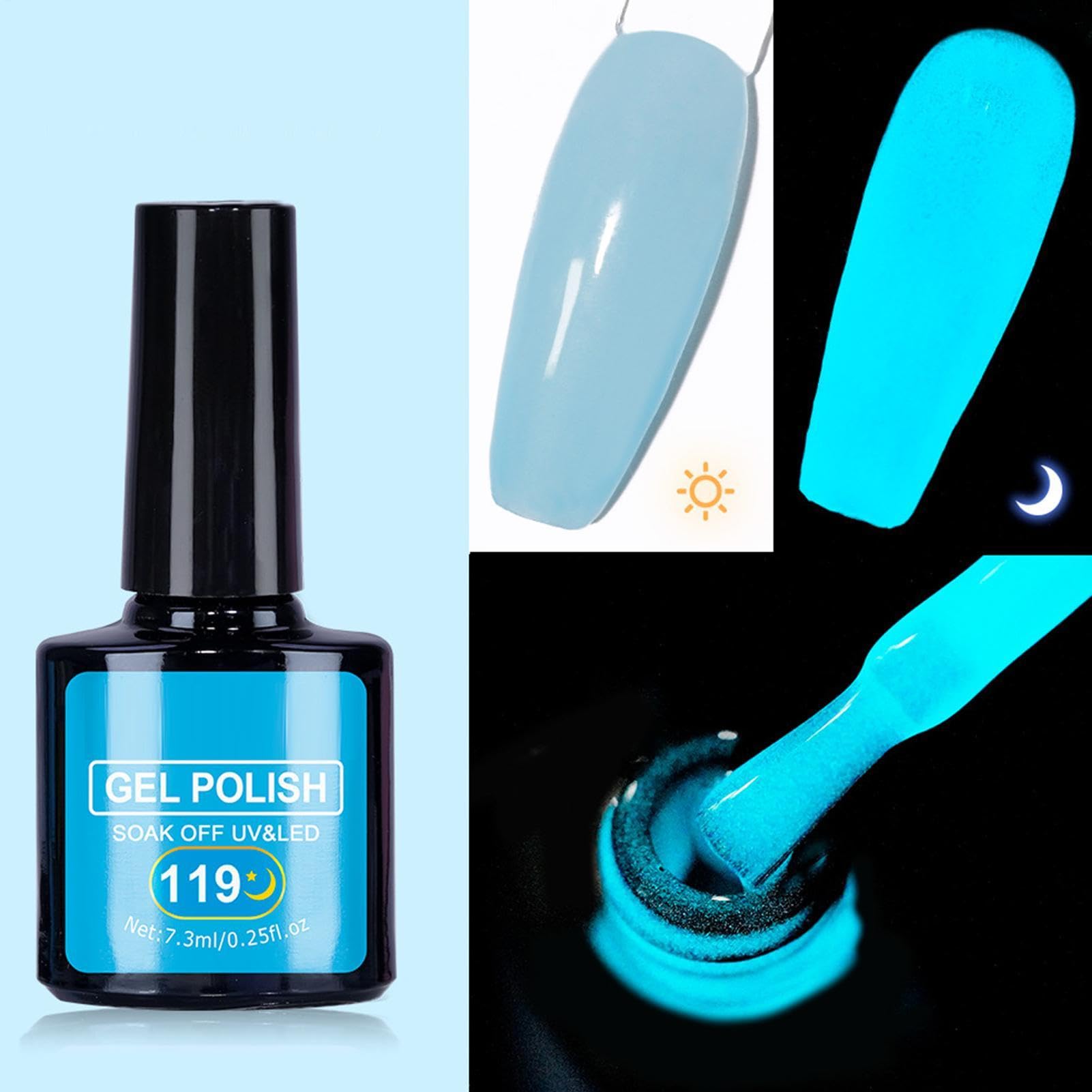 Smalto gel luminoso 12 Pezzi Luminosi Durevoli Portatili | Gel Unghie con Effetto Luminoso Brillante da Donna Forniture Manicure Glow per Donne Ragazze Beauty Lovers Studenti Saloni