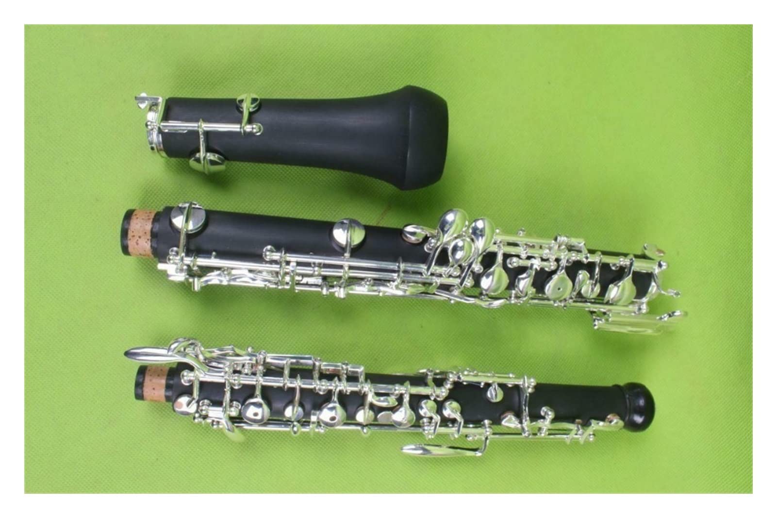 Strumento Oboe Chiave Oboe Professionale C Sinistra F Corpo in ebanite Chiave placcata Argento Custodia Professionale per Oboe Principiante di Oboe