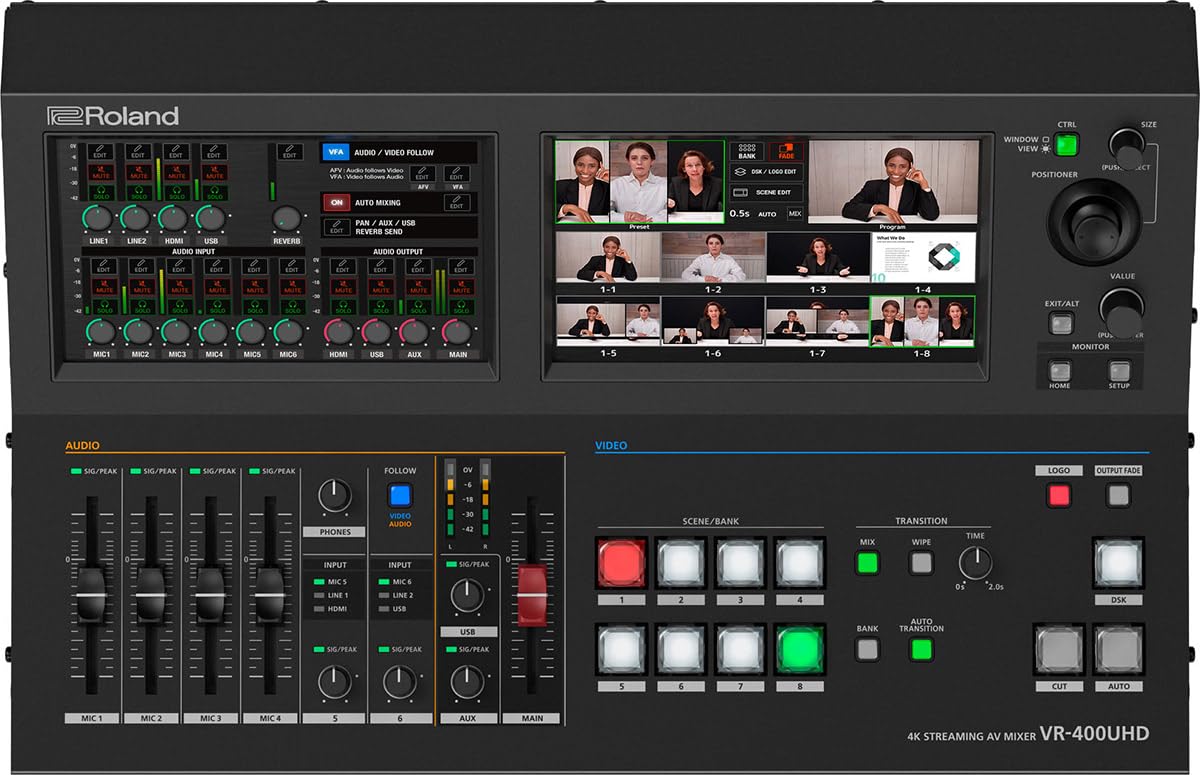 Amazon.co.jp: Roland ローランド/VR-400UHD 4K STREAMING AV MIXER