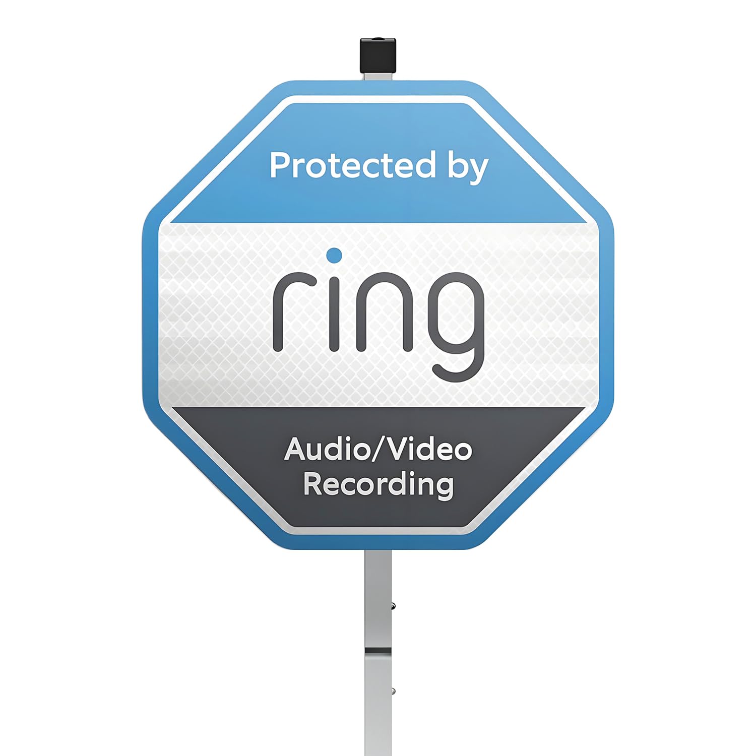 Hüronun Security Yard Sign-Ring with with Stake