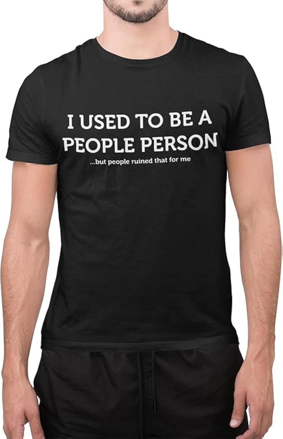 Funny I Used to Be A People Person Anti Social Sarcastic Introvert T-Shirt