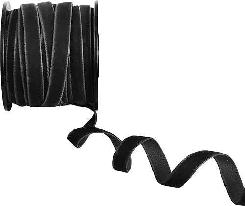 HedongHexi Cinta de terciopelo de 18 yardas de ancho de 38 pulgadas de ancho, rollo de cinta de terciopelo de una sola cara con carrete para