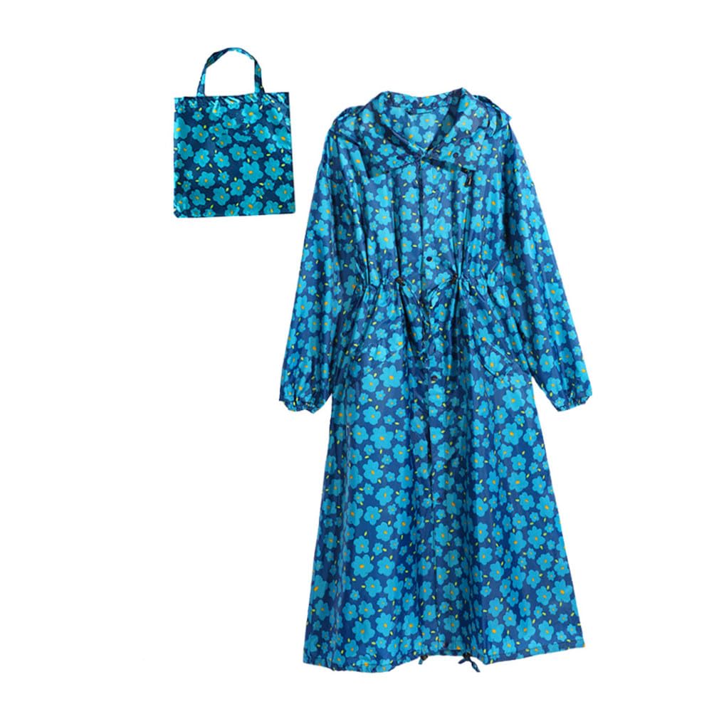Holibanna Poncho Imperméable à Capuche Pour Adulte Vêtement De Pluie Extérieur Avec Poignets Élastiques Et Sac De Transport