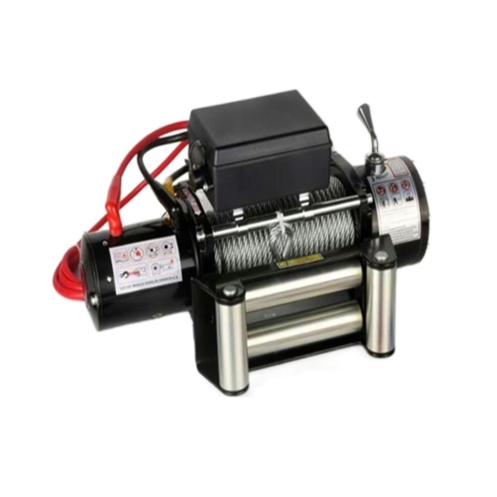 Cabrestante Eléctrico De 12/24v Y 4000lb, Juego Control Remoto, Acero Alta Resistencia For Remolque SUV ATV(12V 4000LB)