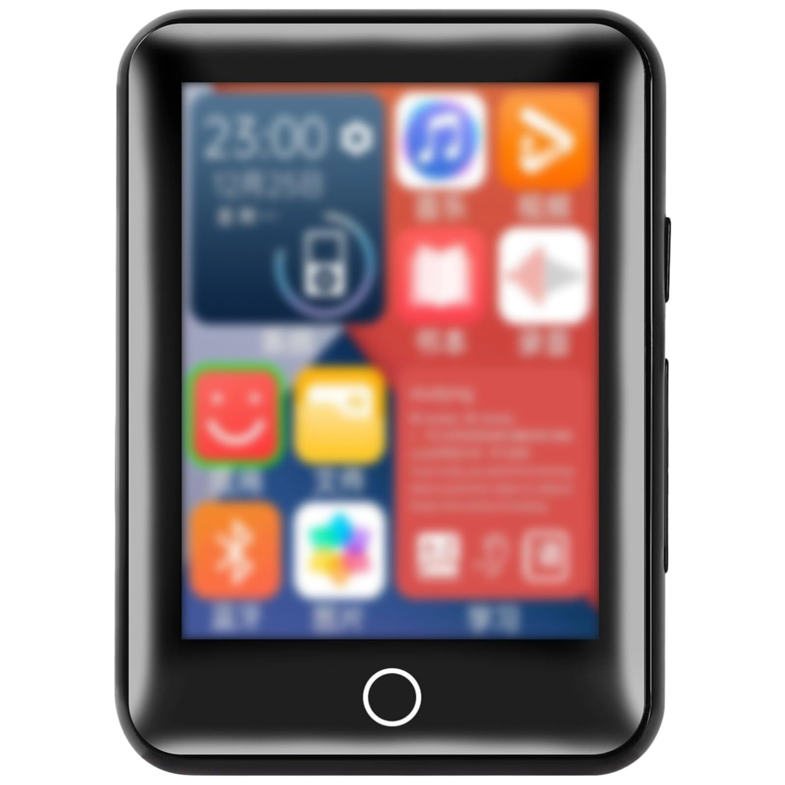 Lettore MP3, touchscreen portatile con wireless, corpo in metallo da 32 GB, MP3 a schermo intero con lettura e-book per studenti e viaggiatori