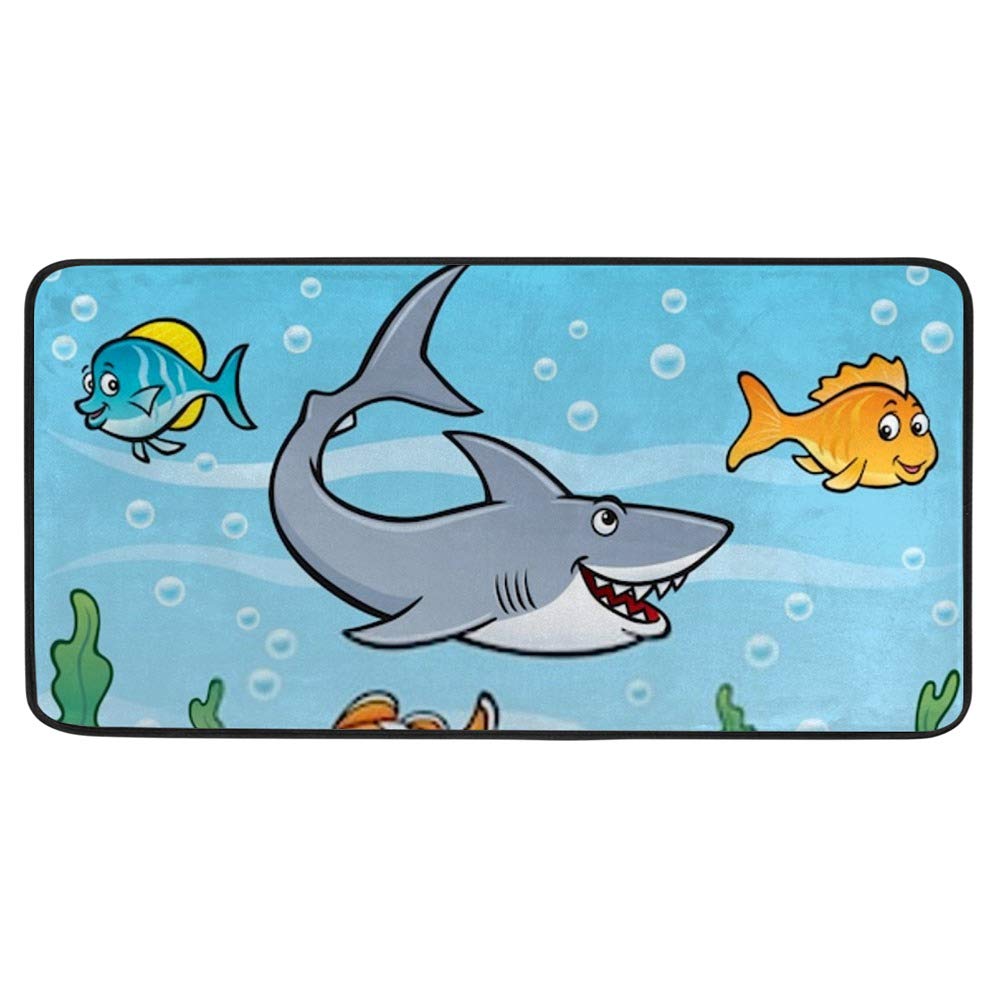 Tapis de cuisine en polyester antidérapant CHEHONG Couleur 2 de 39x20 inch pour maison et bureau
