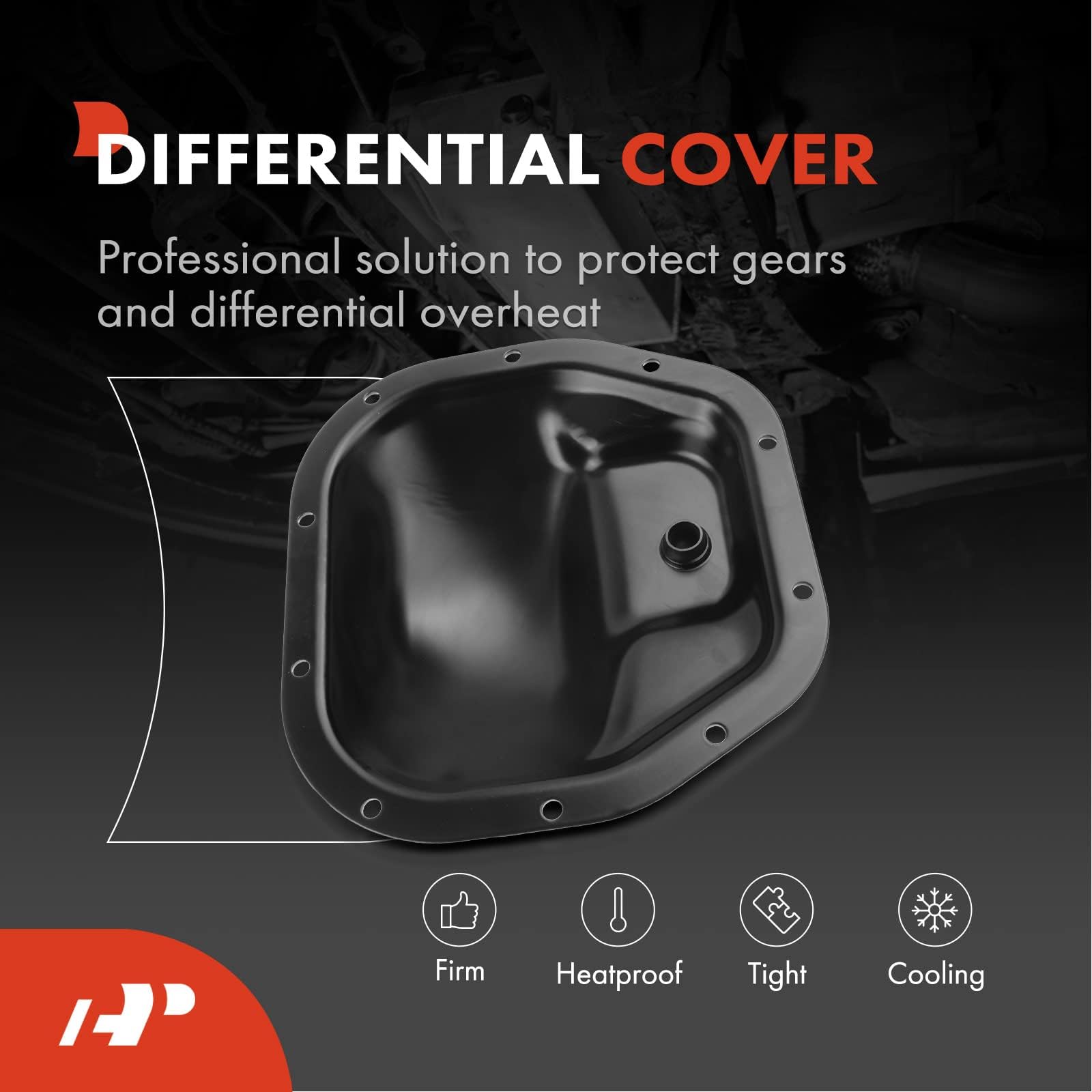 1999-2004 Jeep Differential A-Premium Rear Differential Cover For Jeep Grand Cherokee 1999-2004 With Dana 44 Axle Differential Cover Jeep