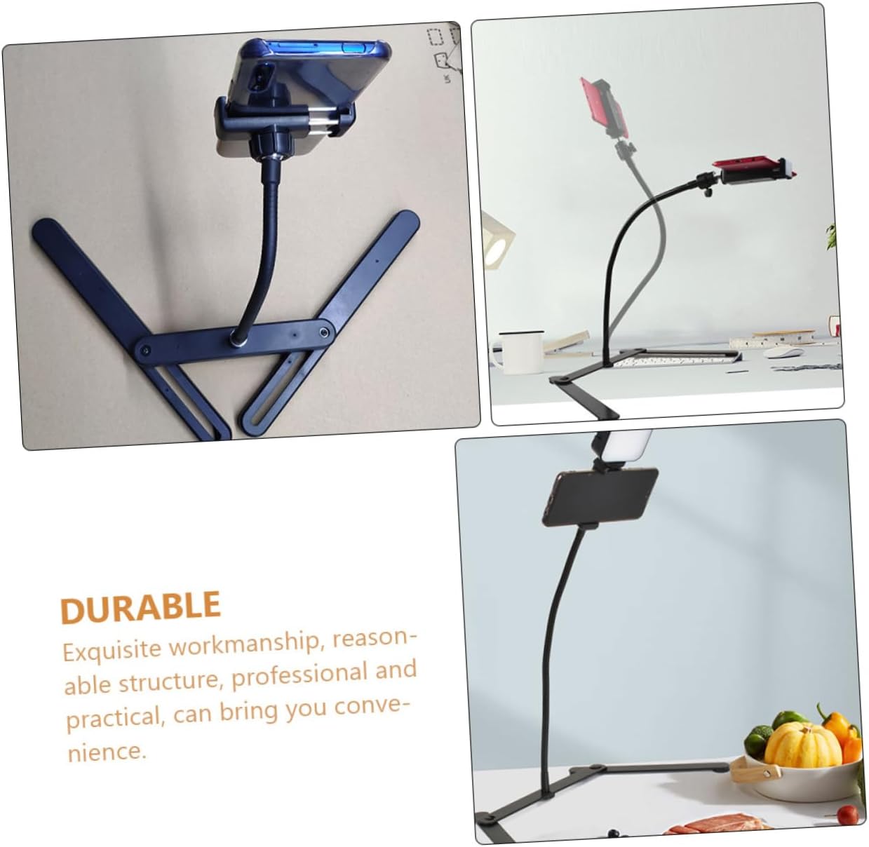 Phone Holder for Streaming Cell Phone Tripod Stand TPU Sketching Recording Stand Car Vent Holder