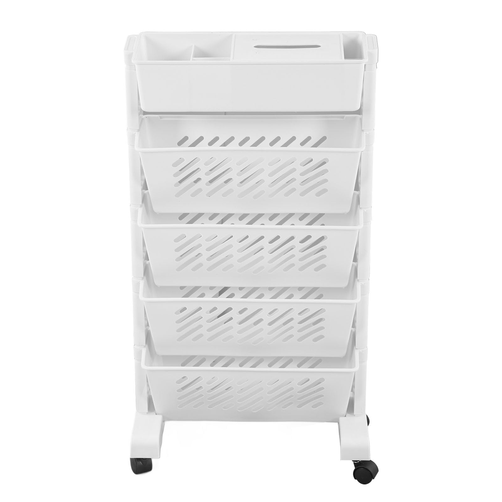 Zerodis Utility Cart, Mobiler Plastikspeicher Organizer mit Rädern Abnehmbar (5 Schichten)