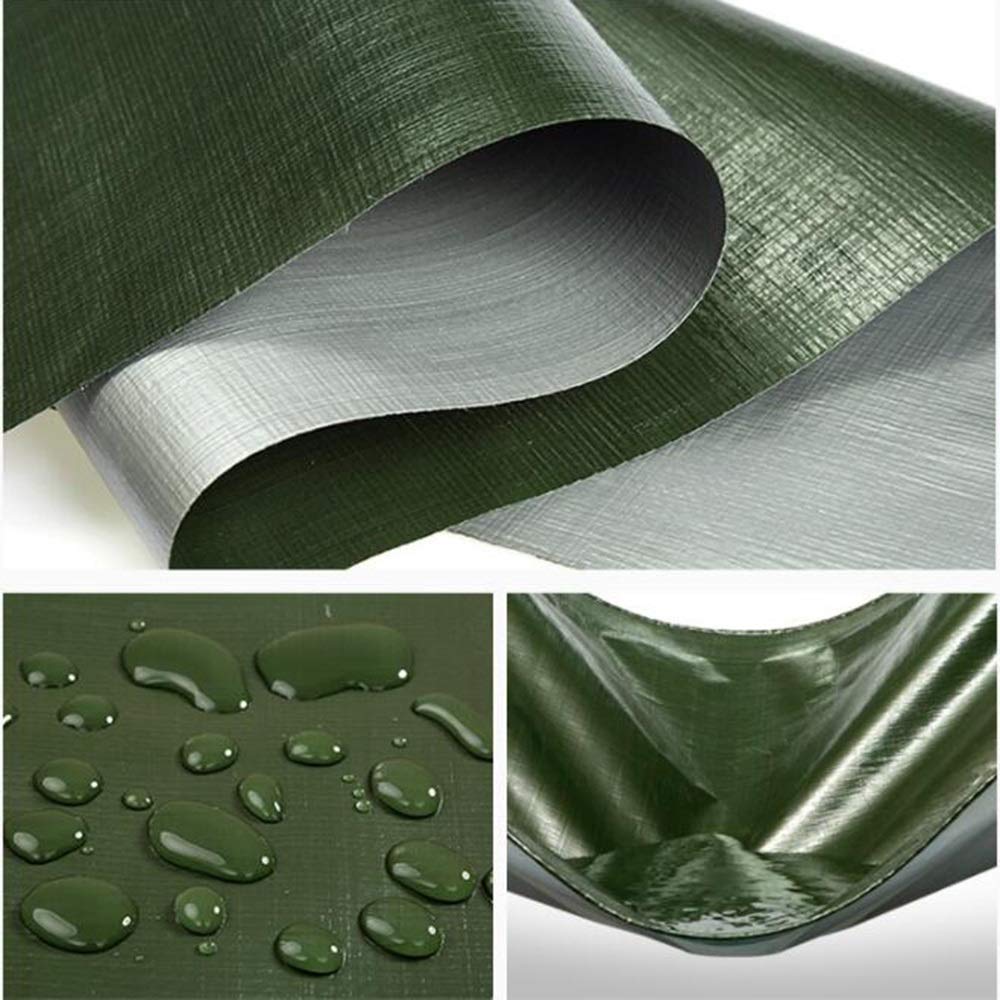 Grande Tela Cerata Resistente, Teloni, Panno Impermeabile ad Alta Densità e Antipioia - Tessuto in Plastica Spessa 180G / M²,3 × 7 M,3 × 7 M