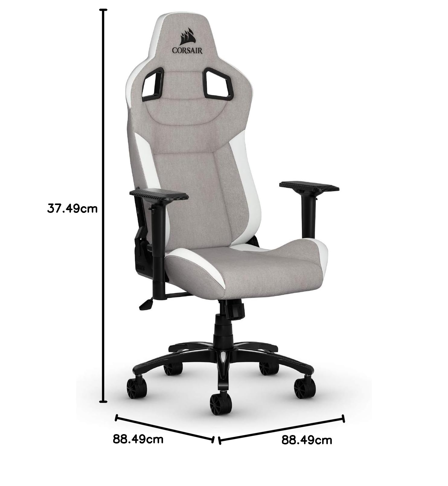 Amazon.co.jp: CORSAIR T3 RUSH Gray/White ゲーミングチェア オフィス 