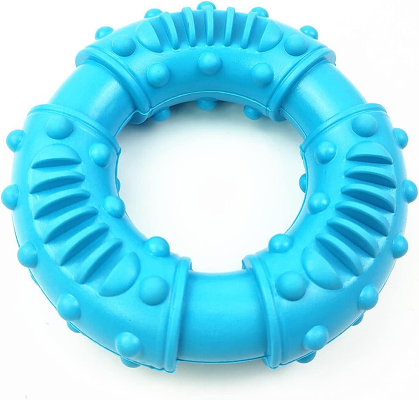Dog Toys Dog Toy Bite-Resistant and Wear-Resistant Rubber Dog Molar Ring(Blue)