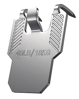 40 lb Drywall Picture Hangers Claw: 15 Pack Heavy Duty Damage Free Wall Picture Hanging Hooks - Art Mirror Photo Painting Frame Sawtooth Wire D Ring Hanger Kit for Room Office Decor - Amazon product rated Grade A