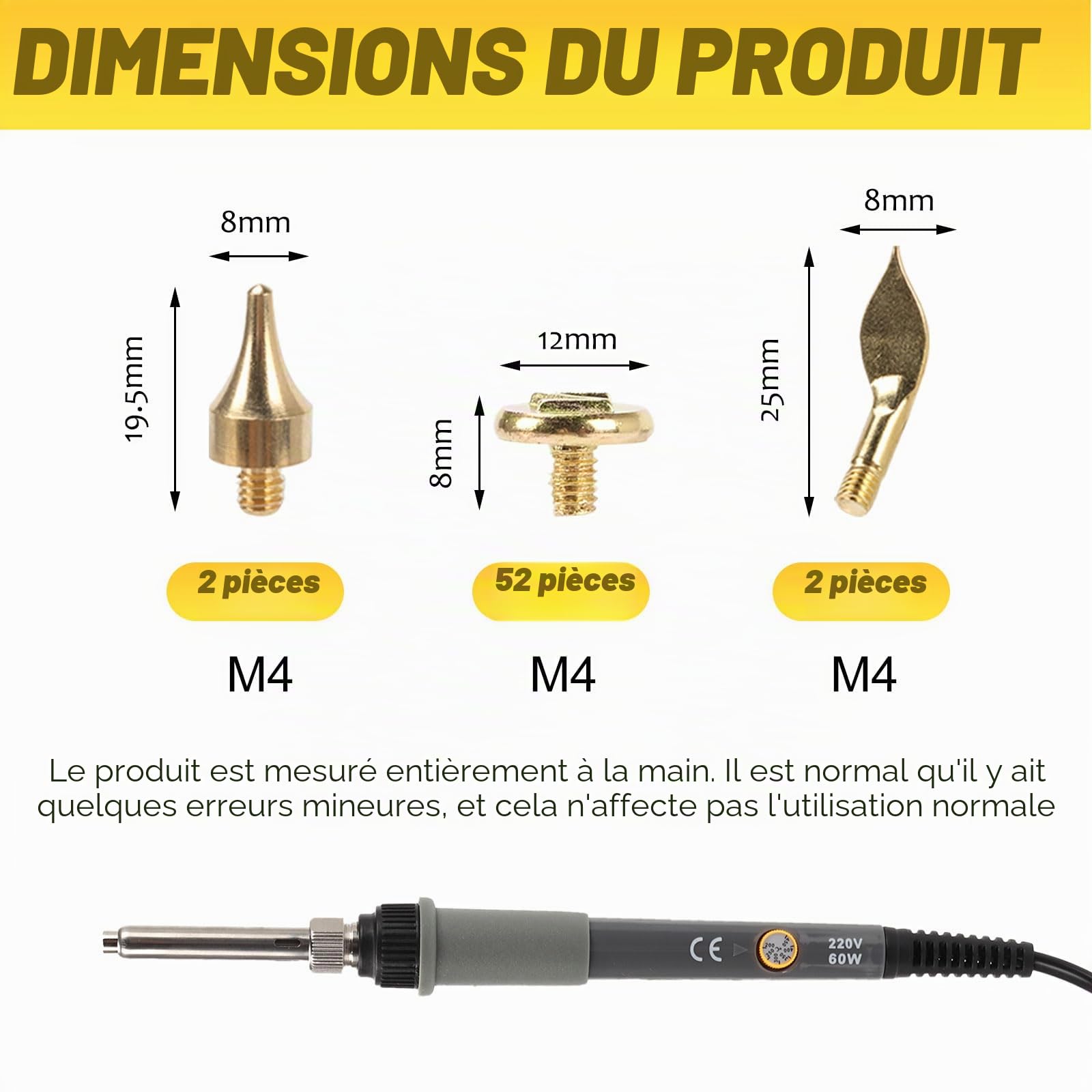Lot de 56 tampons de combustion pour bois, outil de combustion avec lettres, tampon alphabet, remplacement de la pointe du fer à souder, kit de sculpture alphabet bois