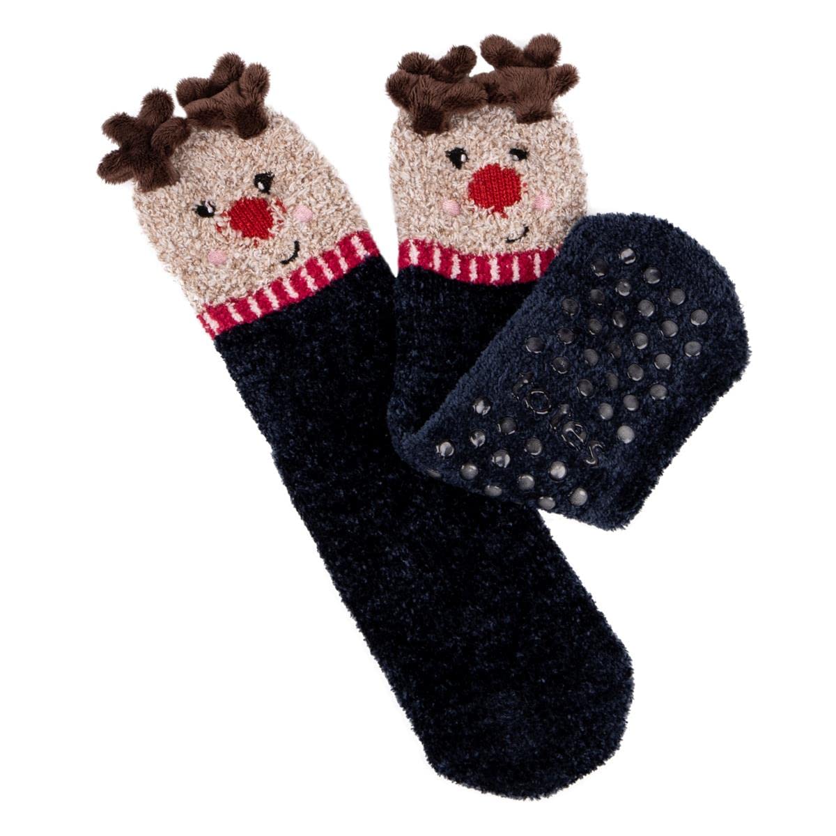totes toasties® Ladies Novelty Supersoft Socks Reindeer UK Size 4-8
