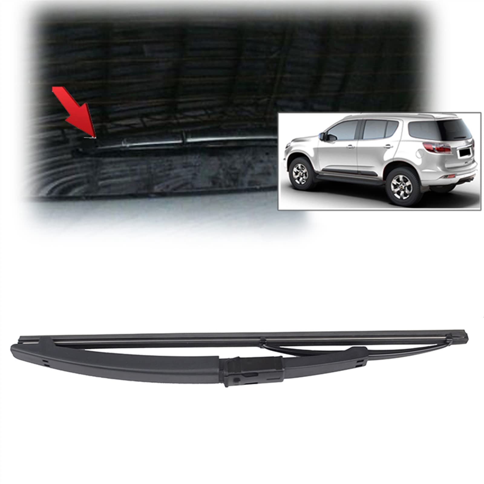 WITTSY Parti Tergicristalli Set di Spazzole Tergicristallo Anteriore E Posteriore per Chevrolet per Trailblazer MK2 2012-2019 Parabrezza Parabrezza Tergicristallo 22 "+ 18" + 12 "