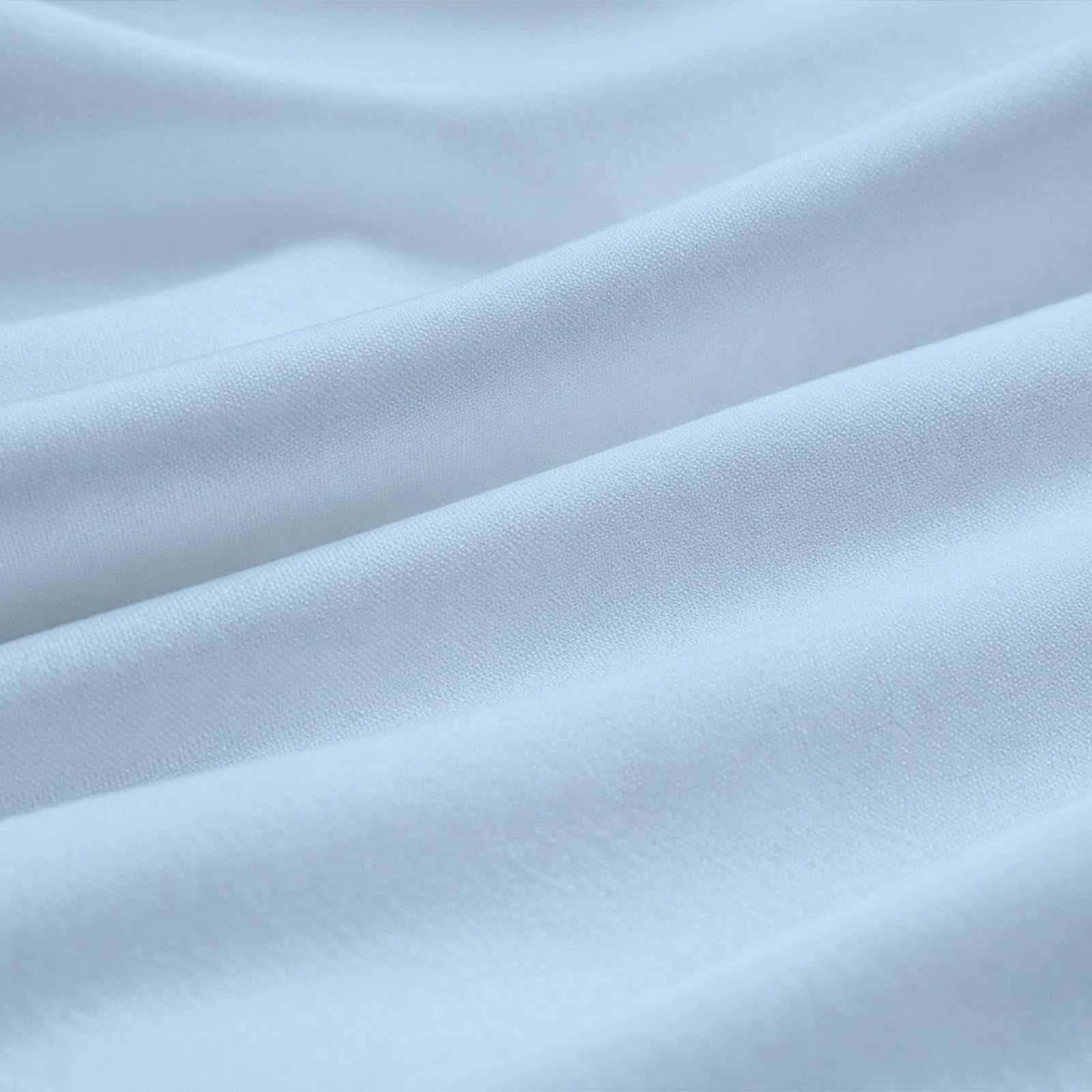 Ardenia Bedding - Set di 4 lenzuola per lettino, 400 pezzi (30" X 75" X 6" Drop) Solido blu chiaro.