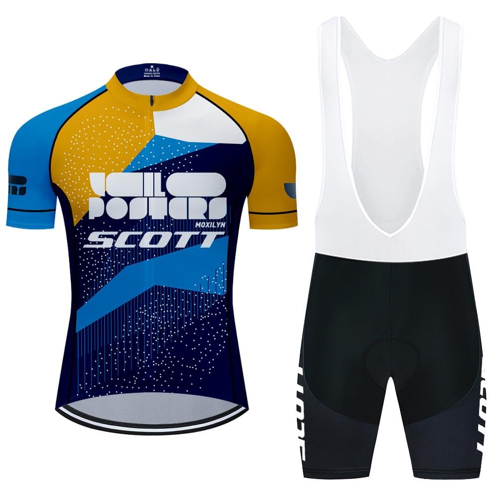 Moxilyn Fietskleding, set met korte mouwen voor heren, compleet
