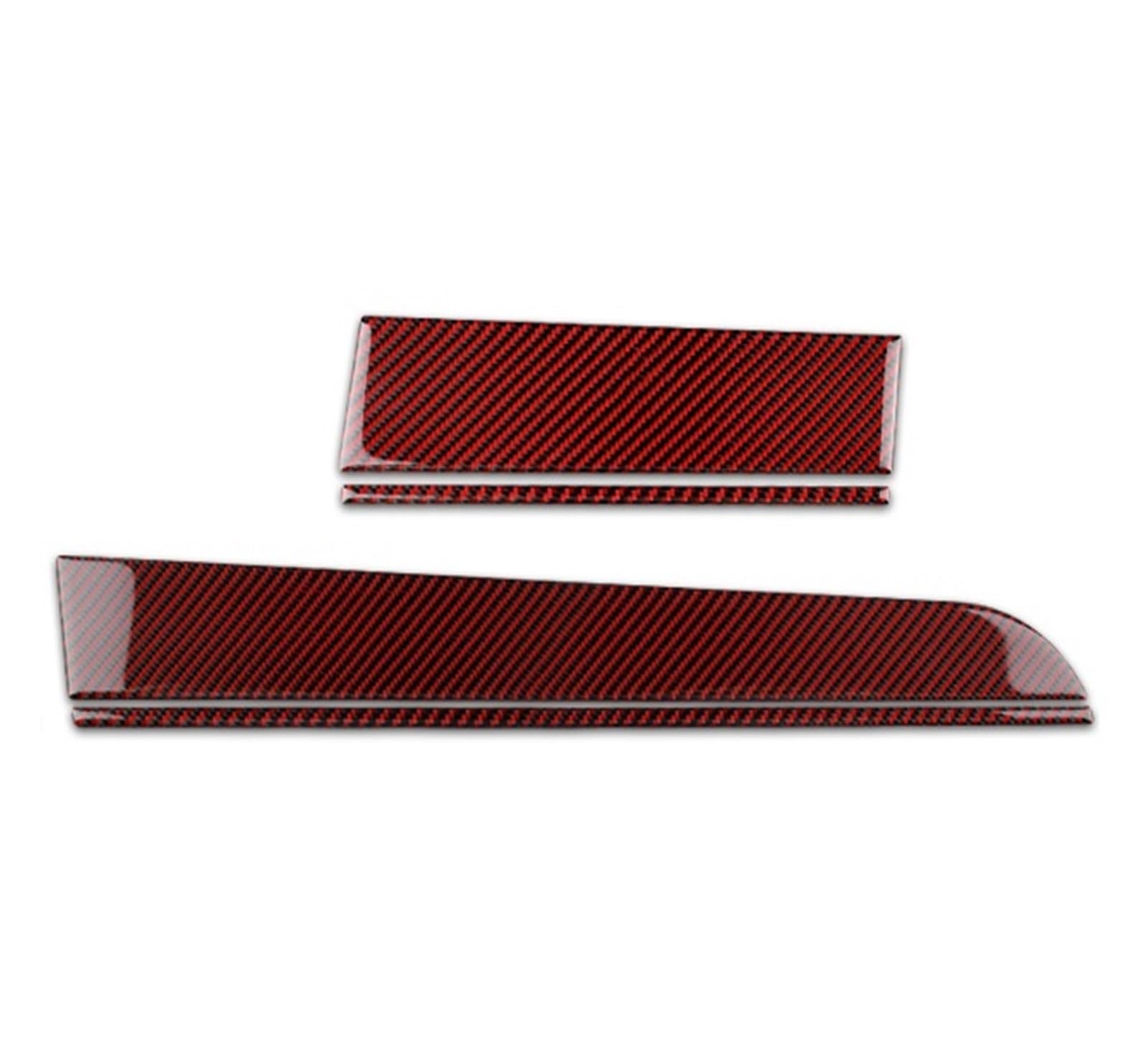 Interior Trim for Subaru for Crosstrek 2018-2023 for Impreza 2017 2018 2019 2020 2021 2022 2023 Car Co-Pilot Dashboard Sticker Cover Trim Sticker(RHD Black with Red)