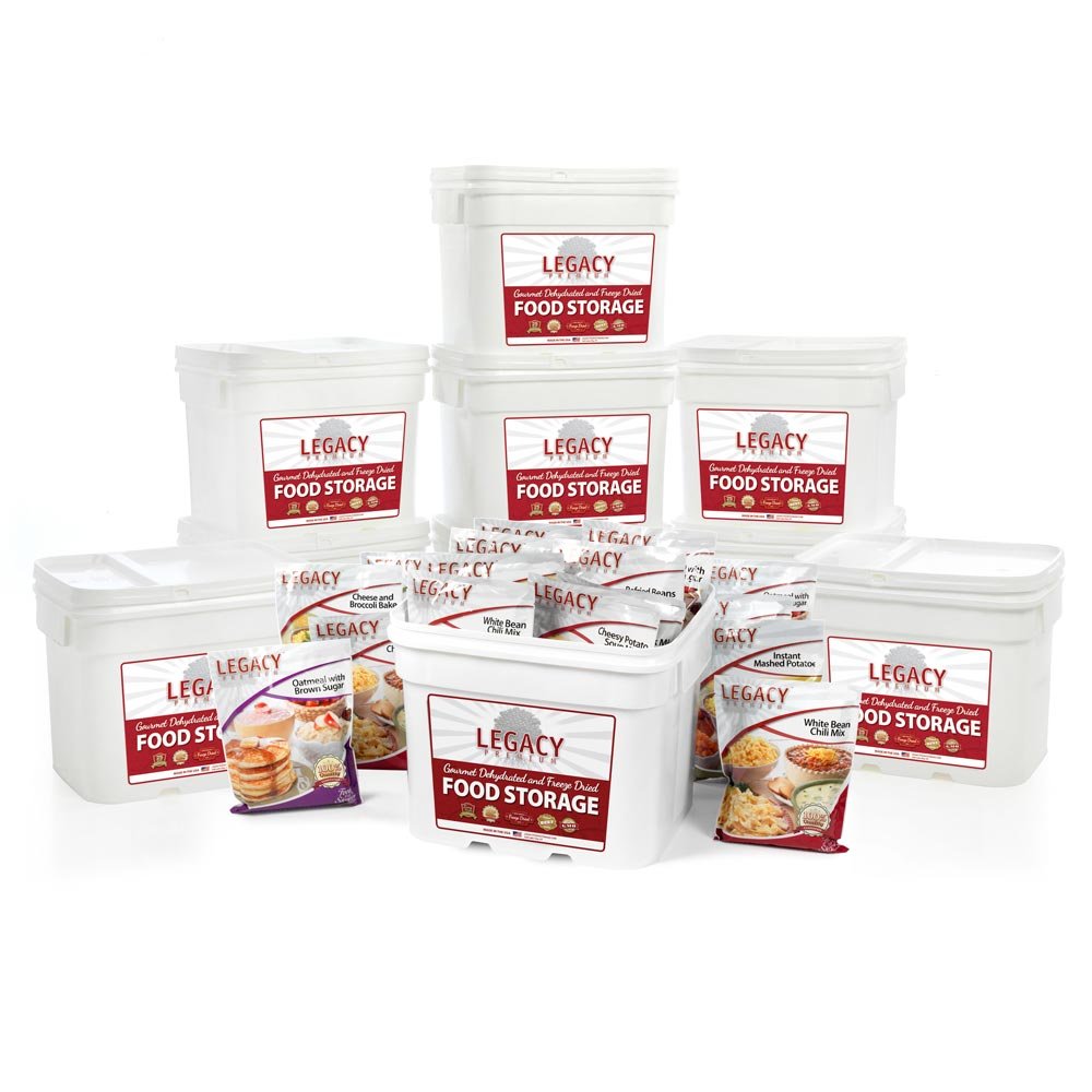 Freeze Dried Survival Food Storage: 1080 Large Servings - 277 lbs - Emergency Disaster Preparedness- 1 Person Year Supply - 25 Year Shelf Life - Dehydrated Meals
