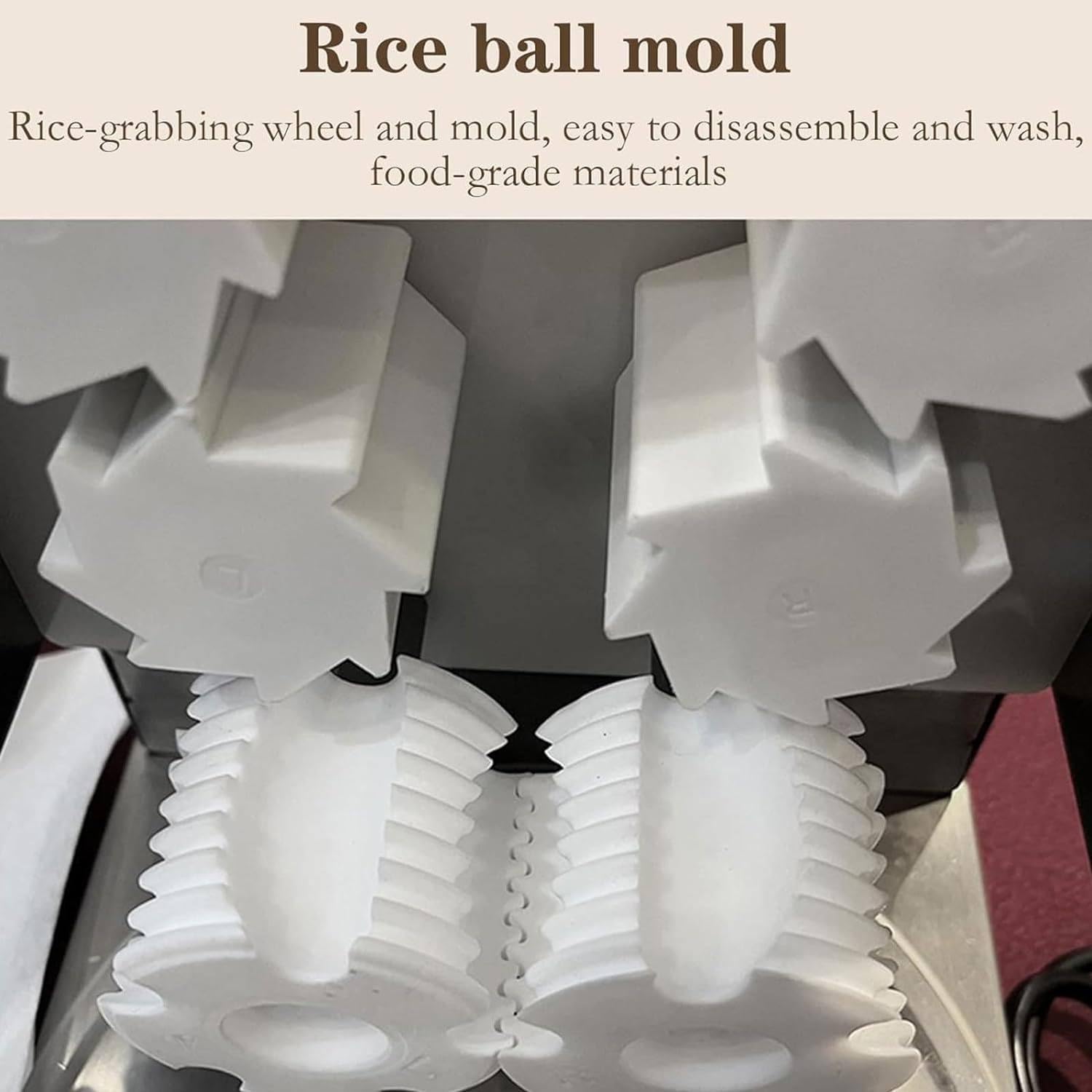 5L-Kommerzielle Japanische Sushi-Maschine, Kommerzieller Runder Sushi-Schneider, Roll-Sushi-Maker, Einstellbare Dichtheit Und Gramm ReisbäLlchen, Einfach Zu Bedienen