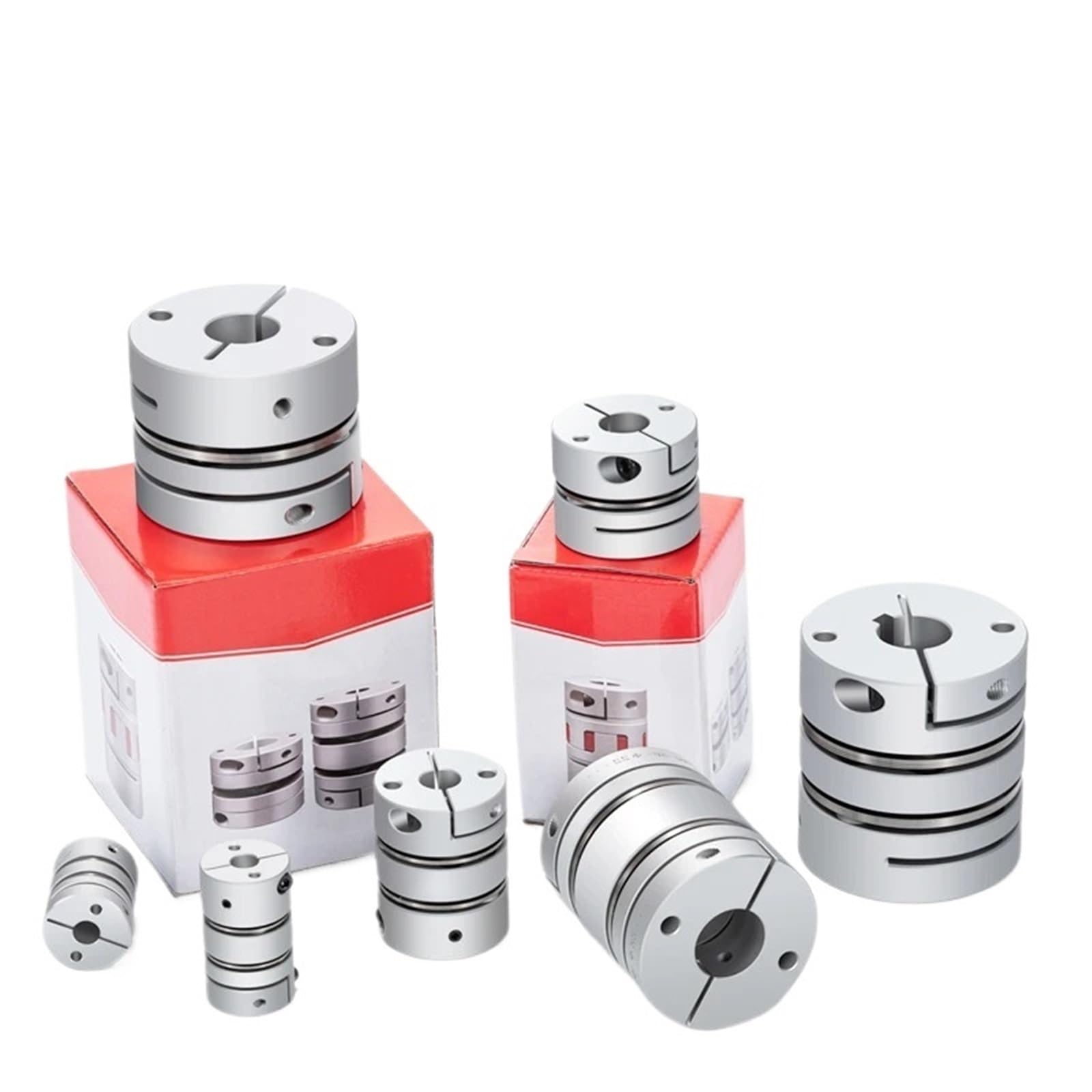 Accoppiamento Albero D39L44 Giunto Elastico a Membrana Singola connettore Elastico D39mm L44mm Vite a Sfere servomotore Passo-Passo Computer Encoder(12x18)