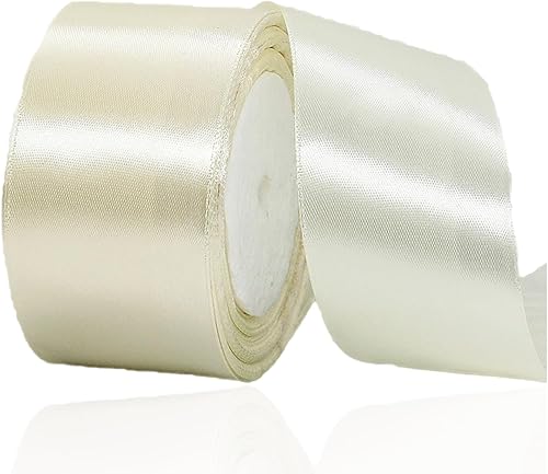 Miniatura 48 de Cinta dorada para envolver regalos, cinta de satén de 1 pulgada x 25 yardas para manualidades, fabricación de lazos para el cabello, coronas, ramos