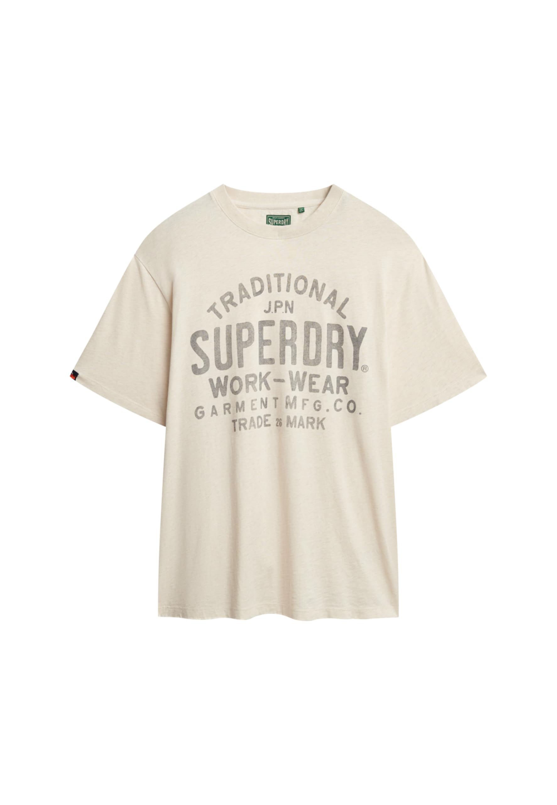 Superdry Workwear T-Shirt in Oat Cream Marl