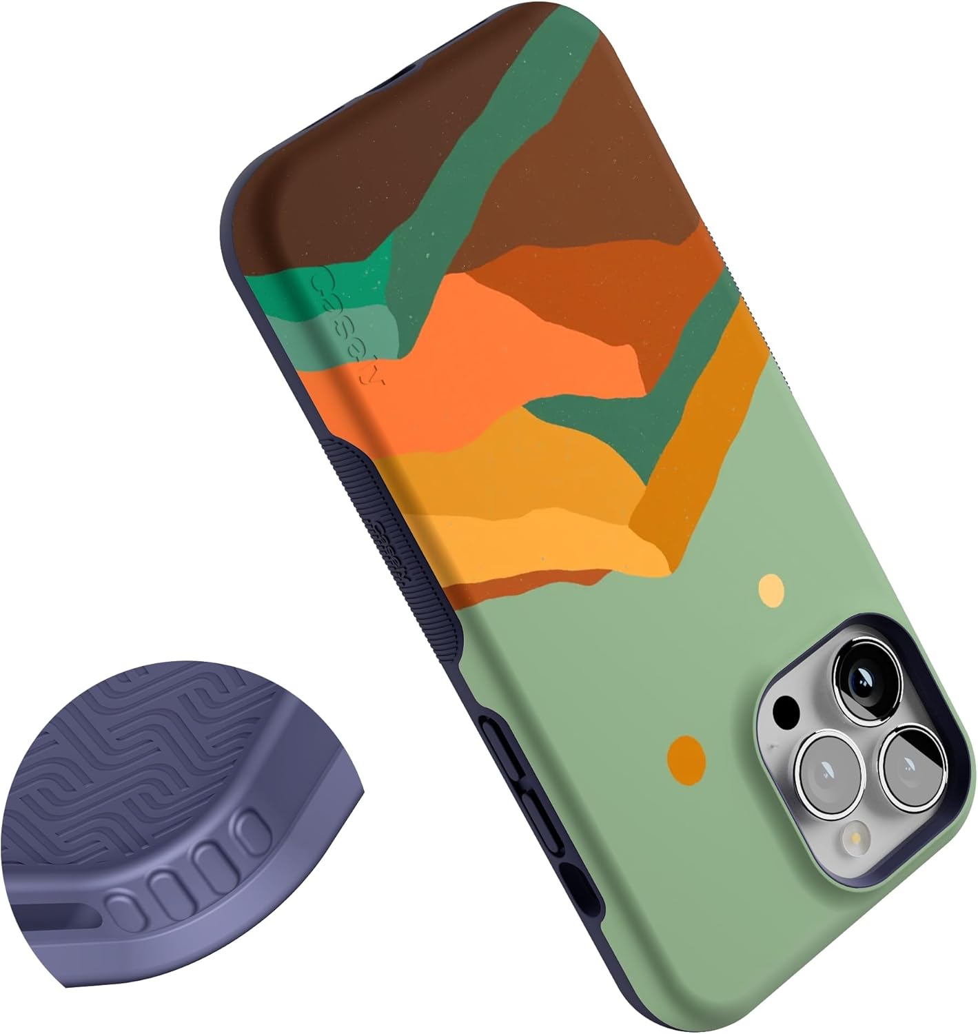 Casely iPhone 13 Pro Max Case | Endless Peaks | Colorblock Mountain | Bold Protective Design | Compatible with MagSafe