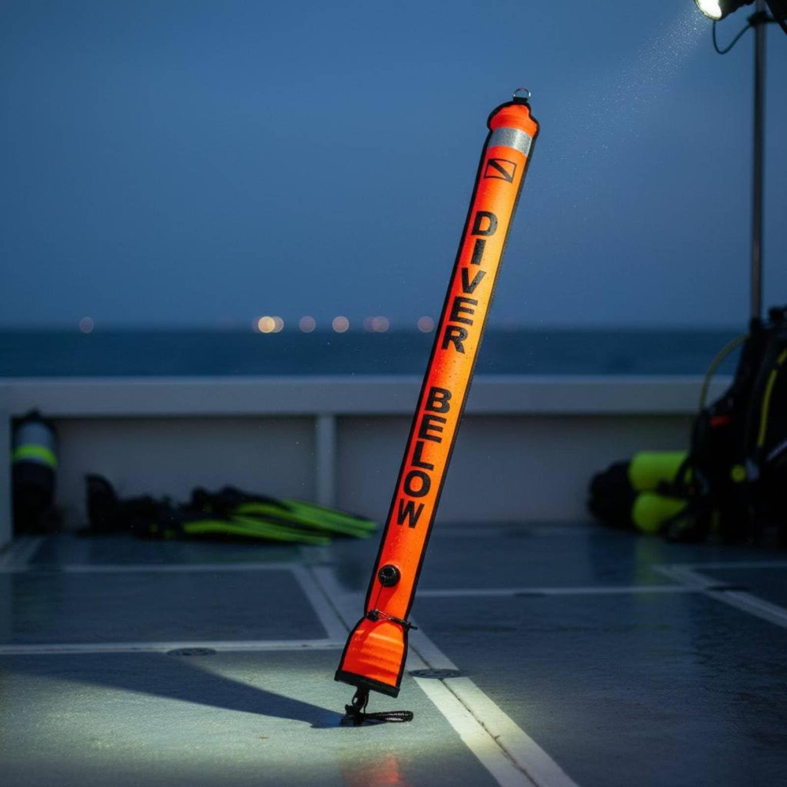Boa SMB Riflettente Boa di Segnalazione Subacquea Resistente Galleggiante da Immersione per Sommozzatori