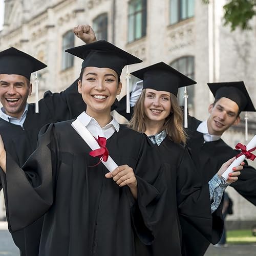 Miniatura 6 de 2 borlas de graduación académica 2024 borla para graduación 2024 borla para graduación, sombrero, decoración borla con el dije de plata del año