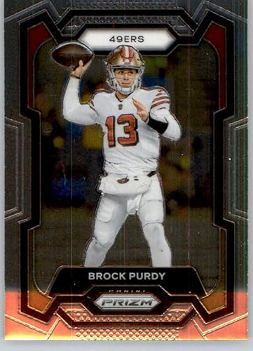 2023 Panini Prizm Football #266 Brock Purdy San Francisco 49ers Official NFL Trading Card (Stock Photo shown, Near Mint to Mint Condition)