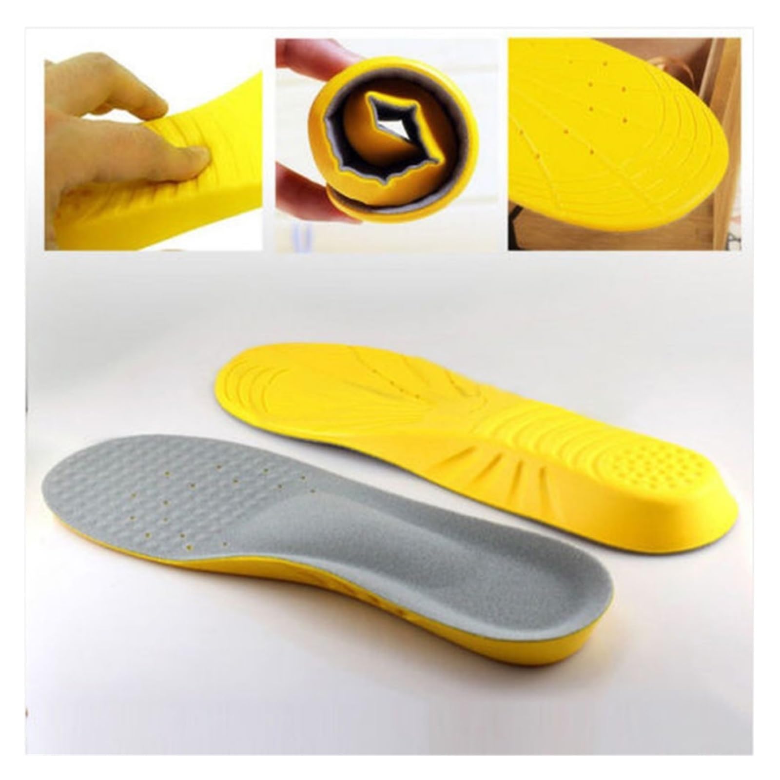 Plantillas De Soporte Plantilla ortopédica for zapatos de rebote lento, almohadilla elástica transpirable for hombres y mujeres, accesorios for, 1 par