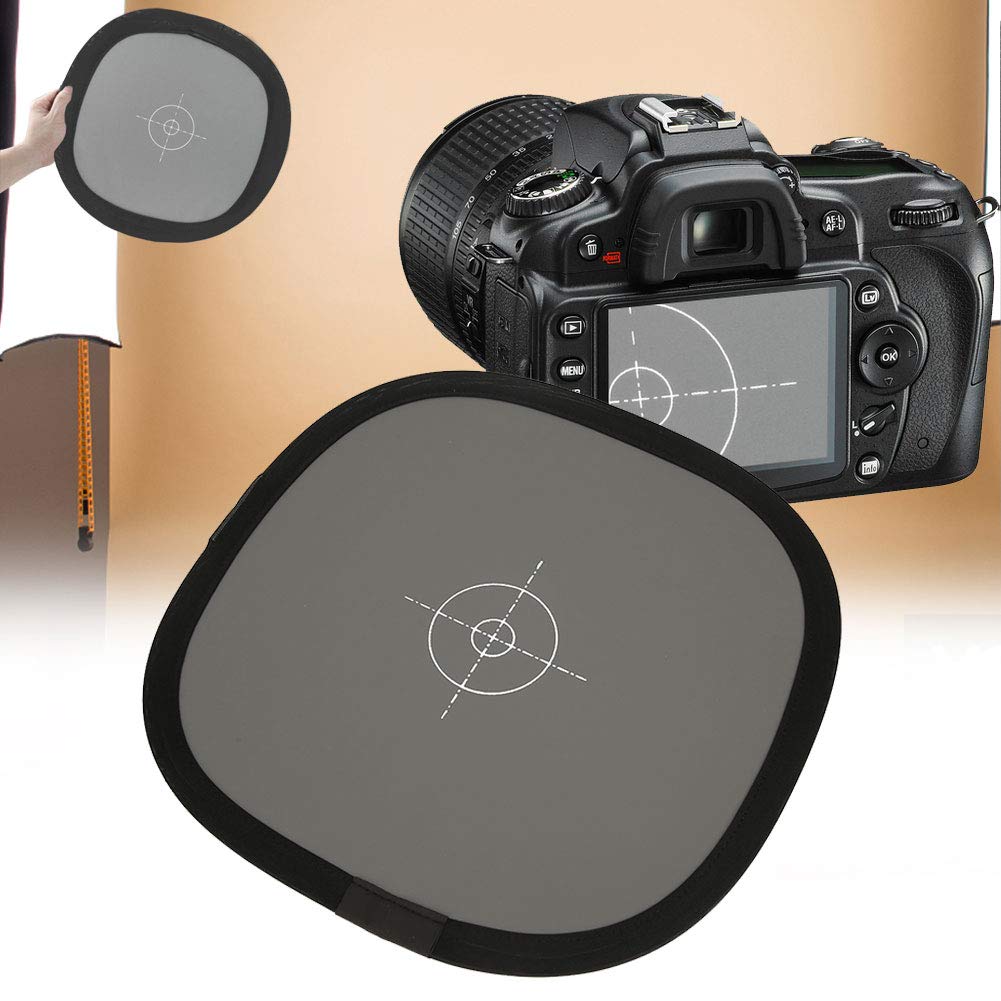 Tableau de mise au point double équilibrage, fournitures de studio 18 % gris neutre pour appareil photo reflex numérique
