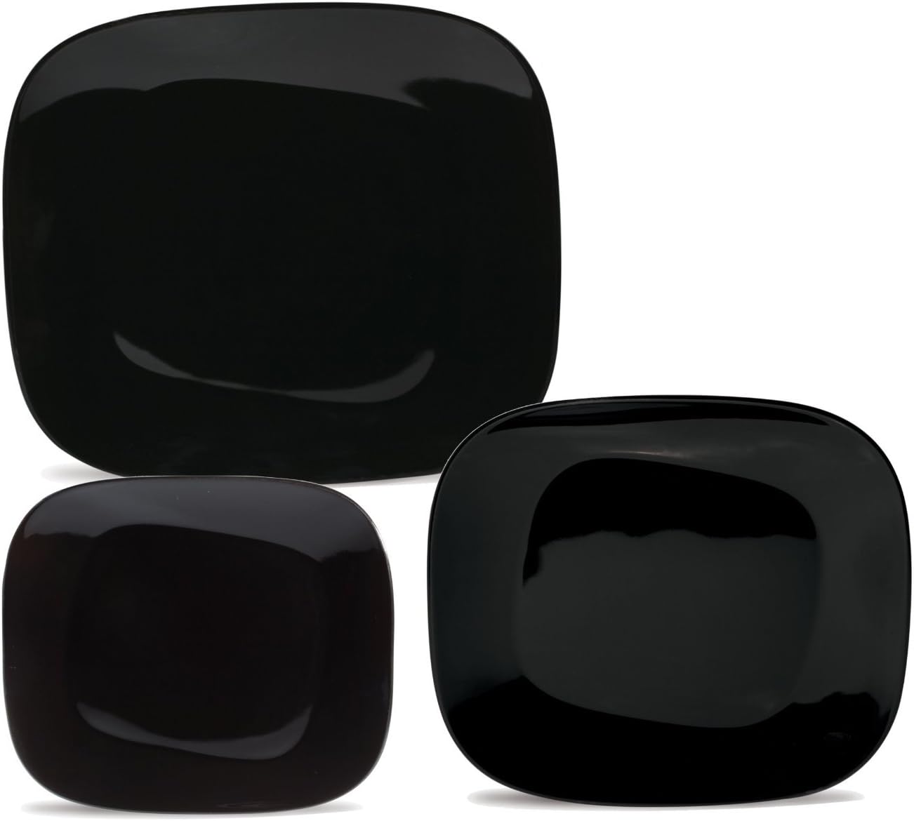 Karim Rashid Dinnerware Porcelain Set, Black (Set of 6)
