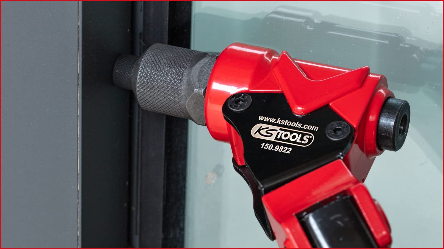 KS Tools 150.9820 3 en 1 - Juego de remachadoras giratorias (12 piezas)