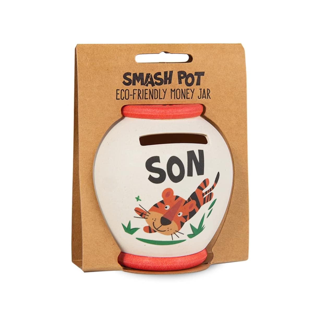 History & Heraldry Personalised Bamboo Smash Pot Money box (Son)
